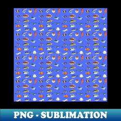 fish pattern - trendy sublimation digital download - bring your designs to life