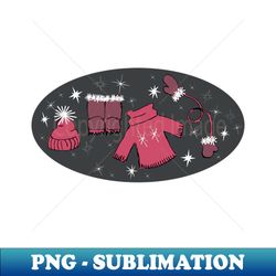 Winter weather snow lover gear cartoon illustration - Signature Sublimation PNG File - Stunning Sublimation Graphics