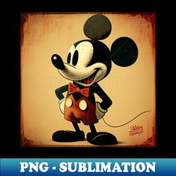 Funny and Cute Mickeymouse - Vintage Sublimation PNG Download - Capture Imagination with Every Detail