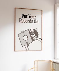 Retro Music Wall Art, Trendy Poster, Vinyl Record Print, Vinyl Music Print, Retro Wall Decor, Vinyl Lover Gift, Printabl