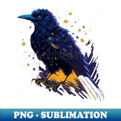 Cosmic Crow - PNG Transparent Sublimation Design - Revolutionize Your Designs