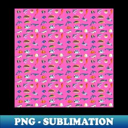 fish pattern - png transparent sublimation file - create with confidence