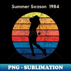 Summer Season 1984 Retro Golf Outdoor Sports Retro Sunset Design - PNG Sublimation Digital Download - Transform Your Sublimation Creations