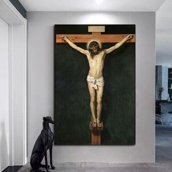 jesus christ canvas wall art, jesus on the cross canvas wall art, easter gift canvas wall decor, christian canvas wall a