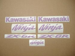 ZX6R or ZX10R ninja violet full customized decals graphics sticker set kit custom pegatinas adhesives autocollants label