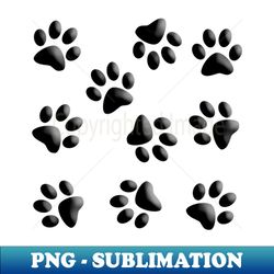cute little paws 3d - pattern design - decorative sublimation png file - bold & eye-catching