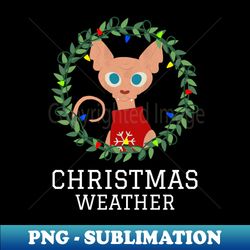 Christmas Cat - Professional Sublimation Digital Download - Revolutionize Your Designs