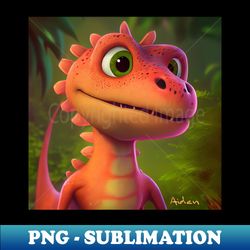 Baby Dinosaur Dino Bambino - Aiden - Signature Sublimation PNG File - Boost Your Success with this Inspirational PNG Download