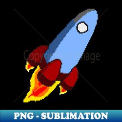 Rocket pixel art - Elegant Sublimation PNG Download - Defying the Norms