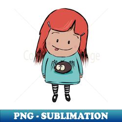 Cute Girl with Spider Dress - PNG Sublimation Digital Download - Perfect for Sublimation Art