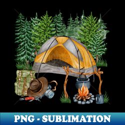 Camping Hiking Outdoors and Nature Lover - Signature Sublimation PNG File - Perfect for Creative Projects