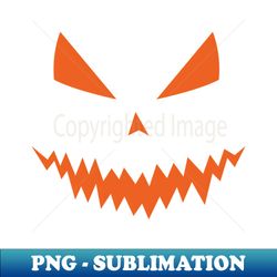 Halloween Jack OLantern orange pumpkin face on black - Trendy Sublimation Digital Download - Unleash Your Inner Rebellion