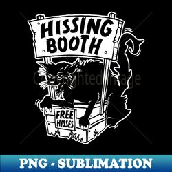Funny Goth Black Cat Hissing Booth - For Cat Moms  Cat Dads - Sublimation-Ready PNG File - Perfect for Sublimation Mastery