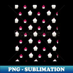 Cute Cupcake Pattern - Decorative Sublimation PNG File - Perfect for Creative Projects