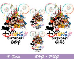 Disney Birthday Girl Svg, Disney Birthday Boy Svg, Couple Birthday Svg, Making Memories 2023 Svg, Birthday Ears Svg