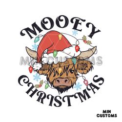Funny Cow Mooey Christmas SVG Cutting Digital File