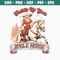 Saddle Up Your Jingle Horse PNG Sublimation Download