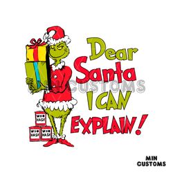 Retro Dear Santa I Can Explain SVG Cutting Digital File
