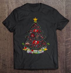Merry And Bright Tampa Bay Rays MLB Christmas Tree TShirt