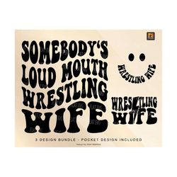 Somebody's Loud Mouth Wrestling Wifi Svg Png, Wrestling Wifi Svg, Wrestling Lover, Sport Wifi, Wrestling Wifi Sublimation Cut File