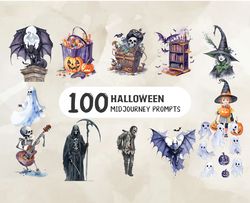 100 Halloween Midjourney Prompts, Halloween Svg, Cute Halloween, Halloween, Halloween Png 149