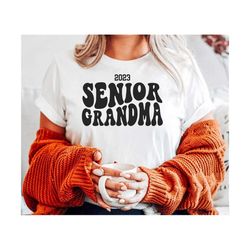 Senior Grandma 2023 Svg Png Pdf, Boho Class Of 2023 Svg, Senior Grandma Class Of 2023 Shirt Svg, Senior Svg, Graduation Svg Wavy Stacked Svg