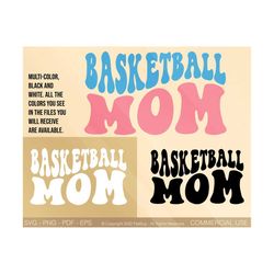 basketball mom svg, basketball svg png, basketball cut file, game day svg, basketball quote svg, wavy stacked svg, for cricut, shirt etc.
