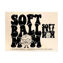 softball mom png svg, softball mama svg png, retro softball funny design, softball sublimation cut file, softball vibes retro png svg
