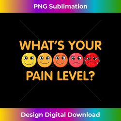 Funny Pain Scale Gym Joke Graphic Men Women Gag Pun Exer - Minimalist Sublimation Digital File - Animate Your Creative Concepts
