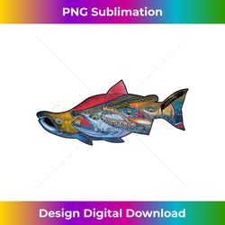 Fab Four Alaska Salmon Long Sleeve Shirt Derek DeYou - Classic Sublimation PNG File - Animate Your Creative Concepts