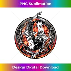 KOI Fish Cool Japanese Tattoo Jinli Japan Coi Carp Gift Long Slee - Sublimation-Optimized PNG File - Infuse Everyday with a Celebratory Spirit