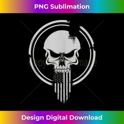 American Warrior Flag Skull Military Tank T - Timeless PNG Sublimation Download - Customize with Flair