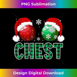 Chest Nuts Christmas Shirt Funny Matching Couple Chest - Contemporary PNG Sublimation Design - Pioneer New Aesthetic Frontiers