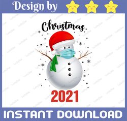Merry Christmas 2022 Snowman in Mask Pajama snowflakes Xmas PNG, Christmas, Happy Christmas , Xmas,Merry Christmas,Match