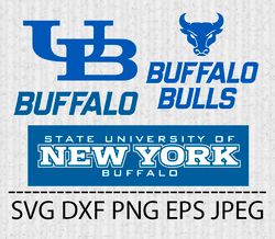 Buffalo Bulls SVG PNG JPEG DXF Digital Cut Vector Files for Silhouette Studio Cricut Design