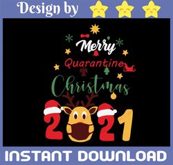 Merry Quarantine Christmas 2021 Png, Xmas Png, Quarantine Png, Santa Png - INSTANT DOWNLOAD - Png Printable - Digital Pr