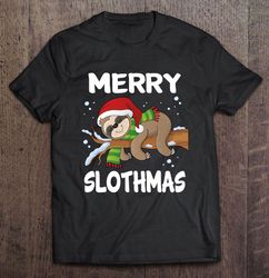 Merry Slothmas Sloth Lover Christmas T-shirt