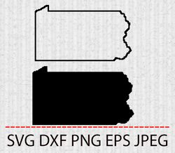 Pennsylvania SVG,PNG,EPS Cameo Cricut Design Template Stencil Vinyl Decal Tshirt Transfer Iron on