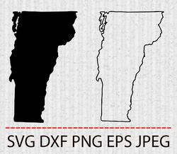 Vermont SVG,PNG,EPS Cameo Cricut Design Template Stencil Vinyl Decal Tshirt Transfer Iron on