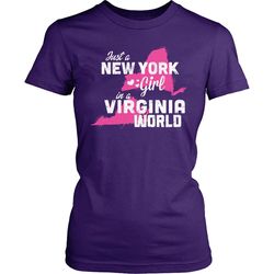 New York T-Shirt Design &8211 New York Girl Virginia World