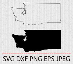 Washington SVG,PNG,EPS Cameo Cricut Design Template Stencil Vinyl Decal Tshirt Transfer Iron on