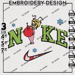Nike Cindy Lou Who Embroidery Files, Christmas Grinch Embroidery Design, Cindy Lou Who, Machine Embroidery Design