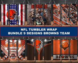 Browns Tumbler Wrap , Football Tumbler Png ,Nfl Tumbler Wrap 05