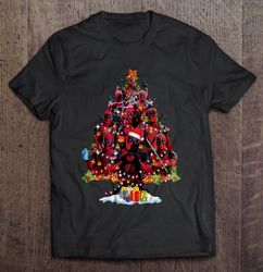 Santa Deadpool Tree Christmas TShirt Gift