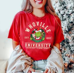 Vintage Whoville University Shirt, In my Grinch Era Shirt, Grinch Christmas Shirts, The Grinch Movie Shirt, Grinch Shirt