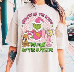 Boojee Grinch Shirt, Grinchy On The Inside Bougie On The Outside, Grinchmas Vibes, Grinchmas & Co Shirt, Grinchmas Shirt