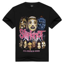 Men/Women Slipknot t shirt heavy metal tshirts Summer Tops Tees all hope is gone T-shirt Men Rock band t-shirts Plus Siz