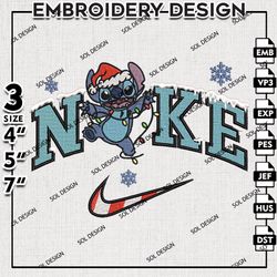 Nike Stitch Embroidery Files, Christmas Elf Stitch Embroidery Design, Elf Stitch, Christmas Machine Embroidery Design