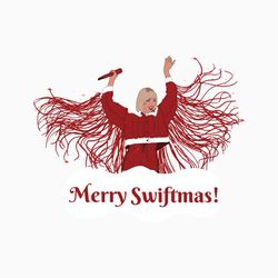 Retro Merry Swiftmas Taylor Santa SVG For Cricut Files
