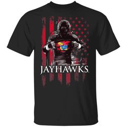 Kansas Jayhawks Player Flag TShirt  Apparel